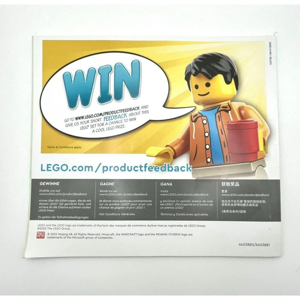 LEGO Manual Only 21181 Paper Instructions The Rabbit Ranch